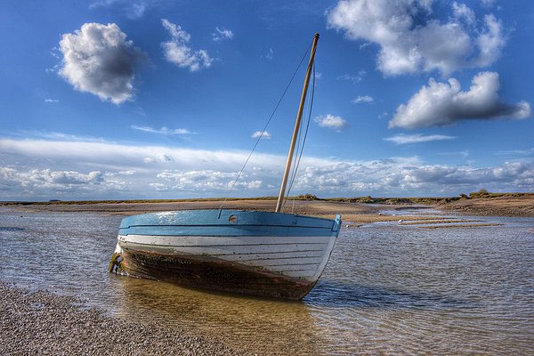 Low tide Burnham Overy Staithe Picture Board by Gary Pearson