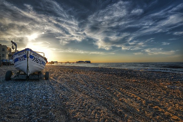 Cromer beach sunset Picture Board by Gary Pearson