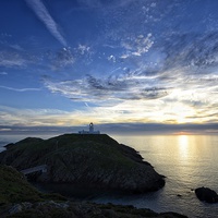 Buy canvas prints of Strumble Head lighthouse by Gary Pearson
