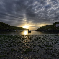 Buy canvas prints of Abercastle harbour Pembrokeshire by Gary Pearson