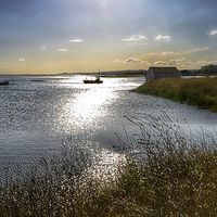 Buy canvas prints of  High tide at Thornham by Gary Pearson