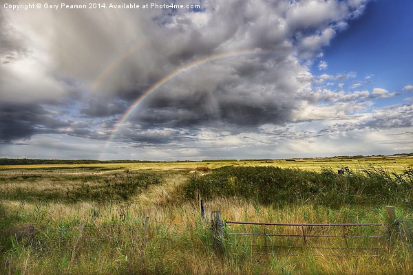  Double rainbow over Holkham  Picture Board by Gary Pearson