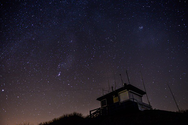 Wells coast watch tower under the Milky Way  Picture Board by Gary Pearson