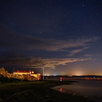 Buy canvas prints of Wells lifeboat station under the stars by Gary Pearson