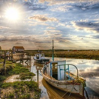 Buy canvas prints of  A perfect day at Thornham by Gary Pearson