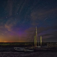 Buy canvas prints of  The Northern lights pay a visit south to Brancast by Gary Pearson