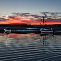 Buy canvas prints of Sunset over Overy Creek - Burnham Overy Staithe by Gary Pearson