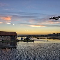 Buy canvas prints of A Hercules over the old coal barn at Thornham  by Gary Pearson