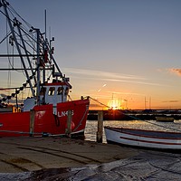 Buy canvas prints of Catherine Anne LN476 moored at Brancaster Staithe  by Gary Pearson
