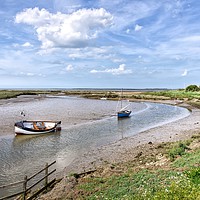 Buy canvas prints of Stiffkey salt marshes in Norfolk by Gary Pearson