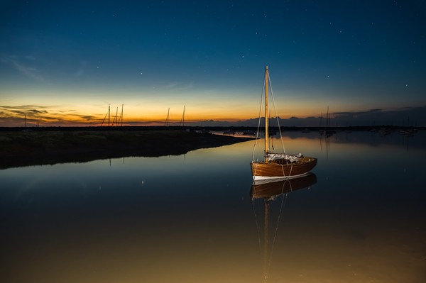 Midnight in June - Brancaster Staithe  Picture Board by Gary Pearson