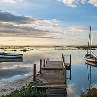 Buy canvas prints of Sunset reflections on the North Norfolk coast (1) by Gary Pearson