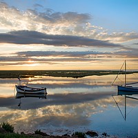 Buy canvas prints of Sunset reflections on the North Norfolk coast (2) by Gary Pearson