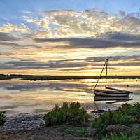 Buy canvas prints of Sunset reflections on the North Norfolk coast (3) by Gary Pearson