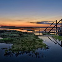 Buy canvas prints of After the sunset at Thornham in Norfolk by Gary Pearson
