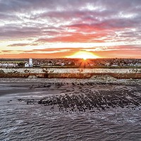 Buy canvas prints of Sunrise over Hunstanton  by Gary Pearson