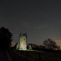 Buy canvas prints of Meteors over the ruins of St Mary’s church by Gary Pearson