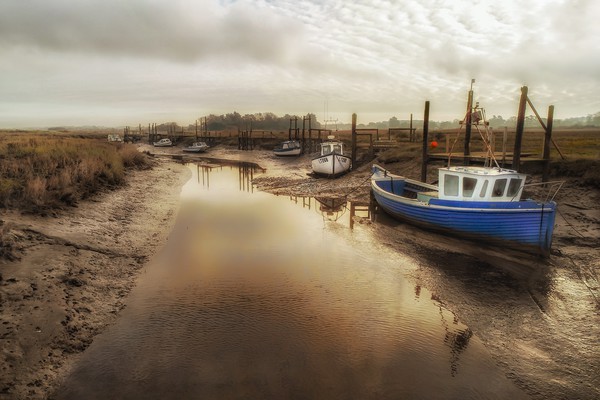 Low tide at Thornham  Picture Board by Gary Pearson