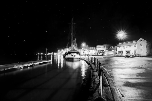 Night time at Wells-next-the-Sea  Picture Board by Gary Pearson