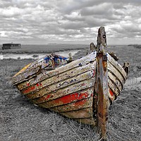 Buy canvas prints of The old boat wreck - Burnham Norton by Gary Pearson