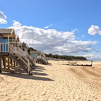 Buy canvas prints of Beach huts - Wells-Next-The-Sea in Norfolk  by Gary Pearson