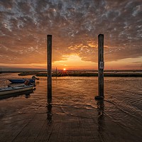 Buy canvas prints of Brancaster Staithe at sunset by Gary Pearson