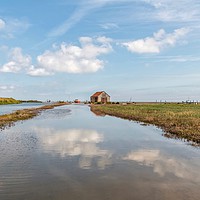 Buy canvas prints of High tide at Thornham in Norfolk by Gary Pearson