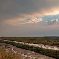 Buy canvas prints of Sunrise on a showery Summers day at Thornham by Gary Pearson