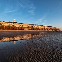 Buy canvas prints of Reflections on Hunstanton beach by Gary Pearson