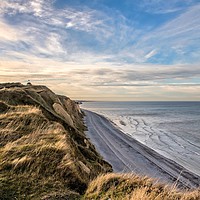 Buy canvas prints of Sheringham cliffs and the coastwatch station by Gary Pearson