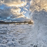 Buy canvas prints of Crashing waves in Cromer by Gary Pearson