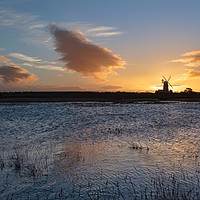 Buy canvas prints of Burnham Overy Staithe mill by Gary Pearson