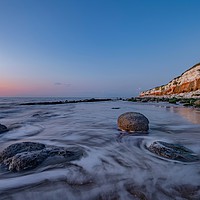 Buy canvas prints of Hunstanton beach after sunset by Gary Pearson