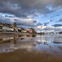 Buy canvas prints of Reflections on Cromer beach  by Gary Pearson
