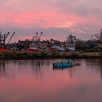 Buy canvas prints of Sunrise at Brancaster Staithe  by Gary Pearson