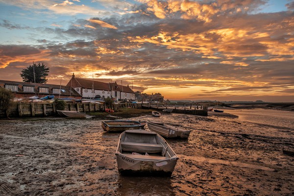 A stunning sunset over Burnham Overy Staithe  Picture Board by Gary Pearson