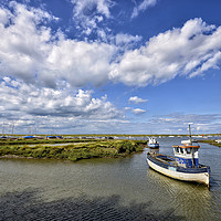 Buy canvas prints of Brancaster Staithe harbour at high tide by Gary Pearson
