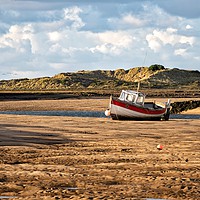 Buy canvas prints of Low tide at Burnham Overy Staithe  by Gary Pearson