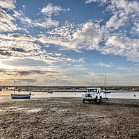 Buy canvas prints of An hour before sunset at Brancaster Staithe  by Gary Pearson
