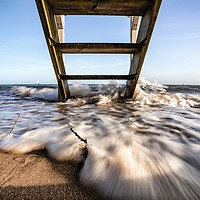 Buy canvas prints of High tide on Wells beach #2 by Gary Pearson