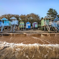 Buy canvas prints of High tide at Wells #3 of 4 by Gary Pearson