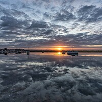 Buy canvas prints of Sunset reflections - Burnham Overy Staithe  by Gary Pearson