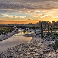Buy canvas prints of Sunrise at Thornham  by Gary Pearson