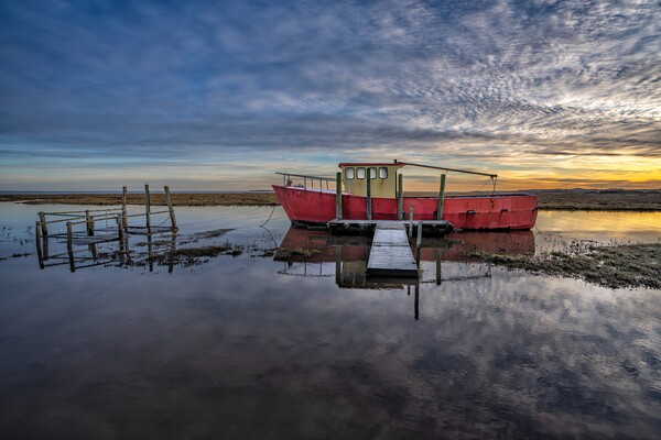 Sunrise over the Nautilus at Thornham Picture Board by Gary Pearson
