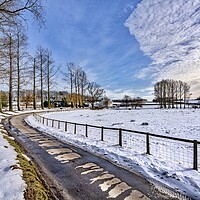 Buy canvas prints of Bintree mill in the snow by Gary Pearson