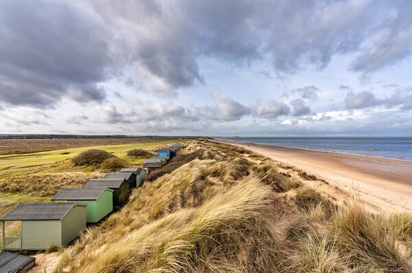 Brancaster beach and beach huts Picture Board by Gary Pearson