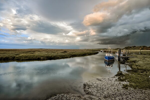 Rain on the way - Thornham in Norfolk  Picture Board by Gary Pearson
