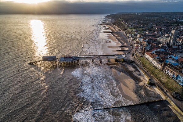 Sunrise over Cromer pier Picture Board by Gary Pearson