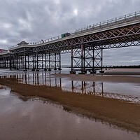 Buy canvas prints of Cromer pier reflections by Gary Pearson