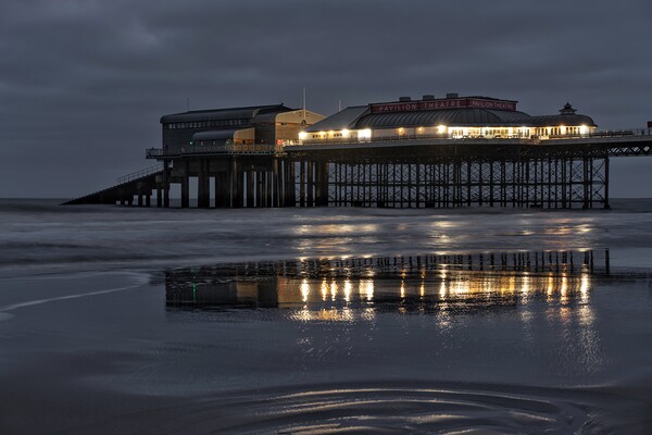 Reflections of the end of the pier at Cromer Picture Board by Gary Pearson